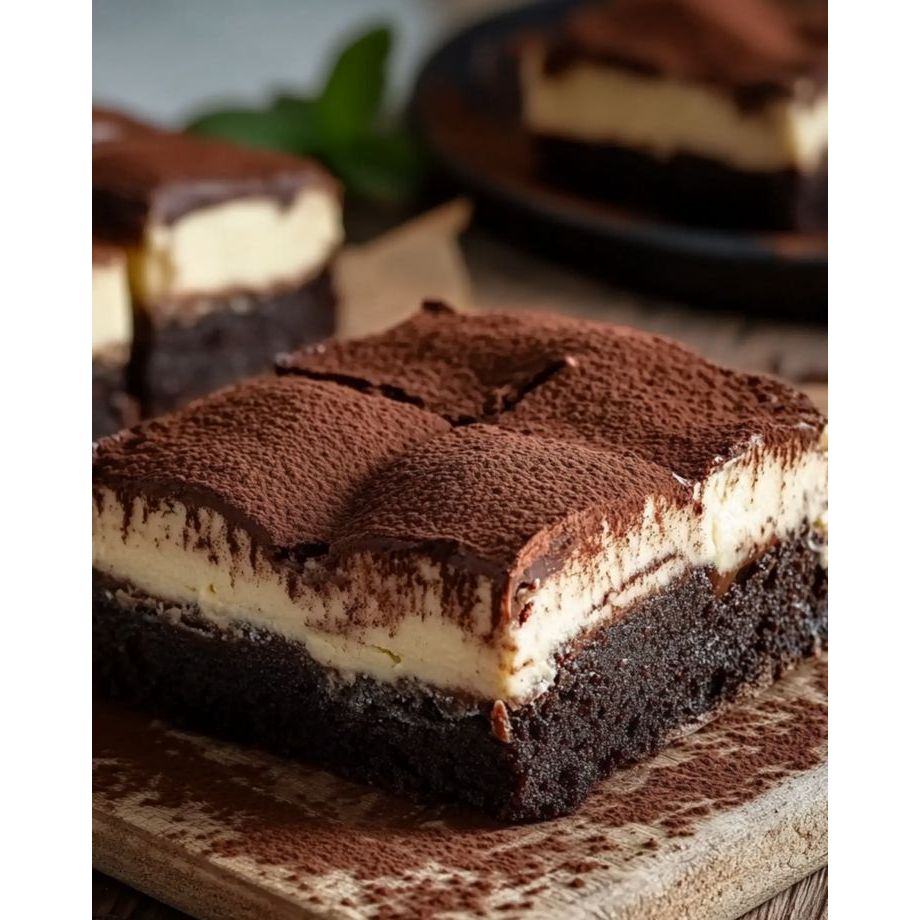 

Brownies lembut dengan rasa khas tiramisu yang langsung meleleh dimulutttttt