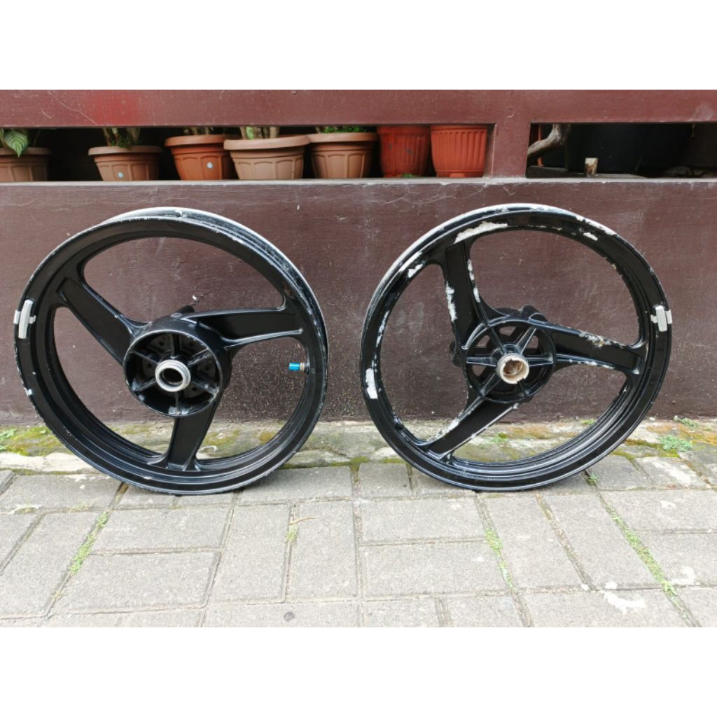Velg Velk Racing Depan Belakang Ninja 150 Rr old Original copotan