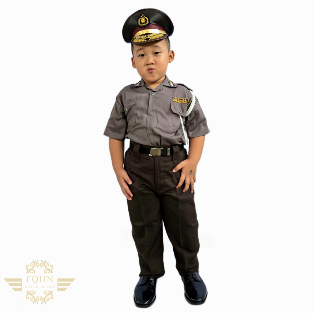 Baju Profesi Anak/Baju Polisi Sabhara Anak Laki (Celana) Free Packing Kardus