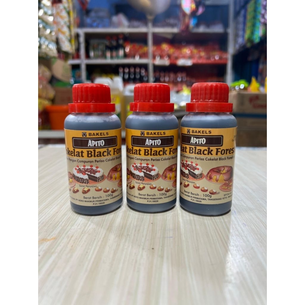 

Apito Perisa Pasta Coklat Black Forest 100 gram