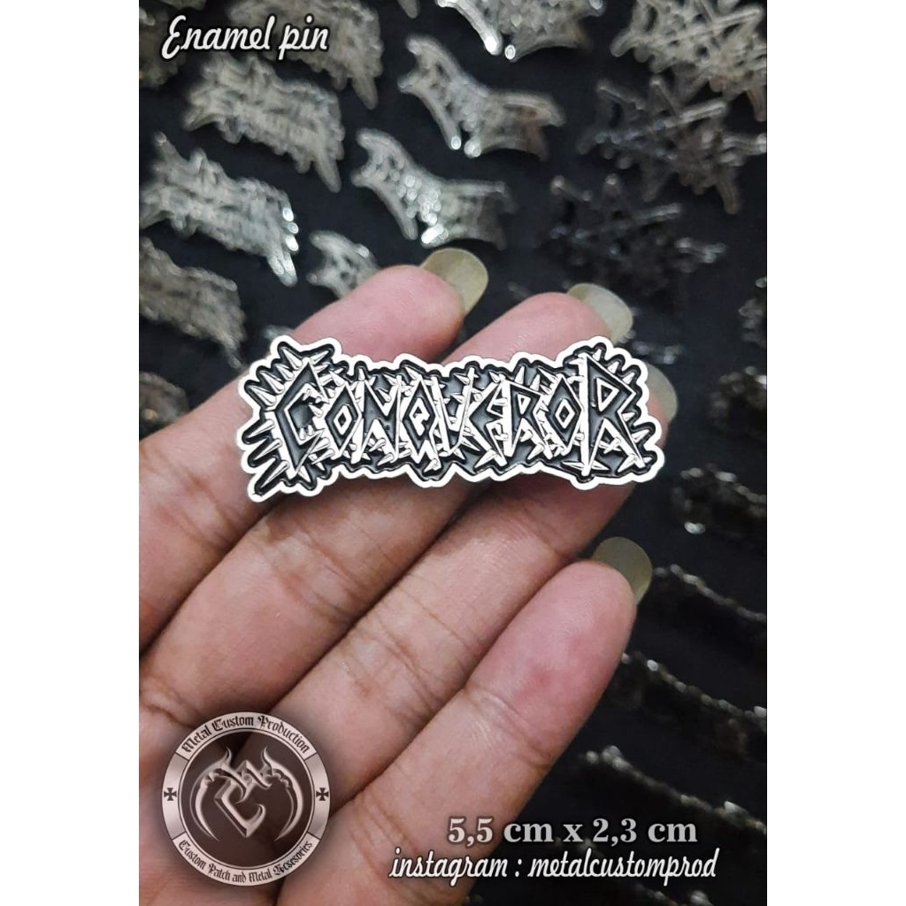 Enamel Pin Badge Metal Qonqueror / Pin Badge / Pin Band