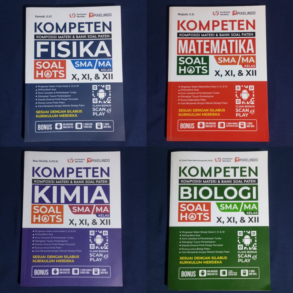 Preloved BUKU KOMPETEN SMA/MA KELAS 10-12 | Matematika | Kimia | Fisika | Biologi
