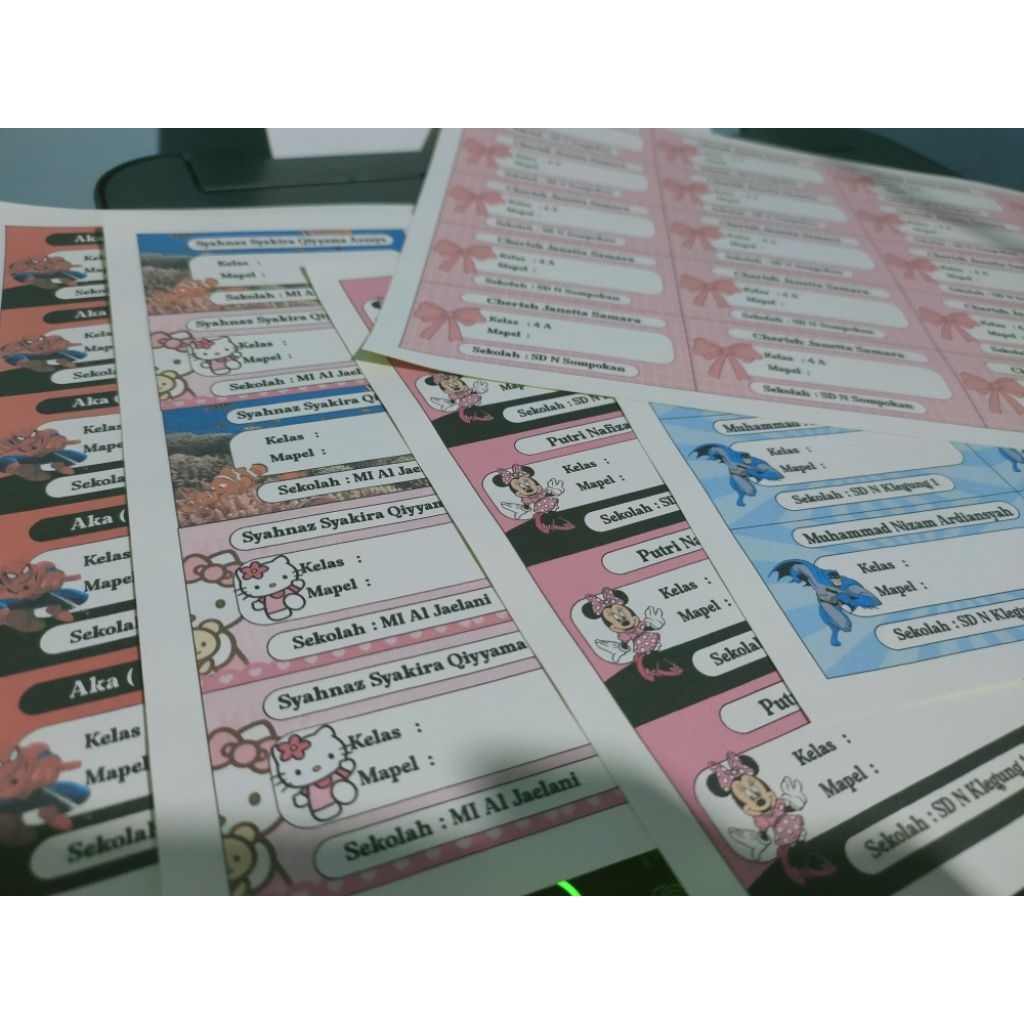 

stiker label buku (free desain )