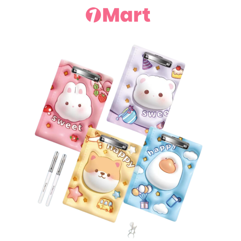

1MART Papan Ujian Klip A4 Karakter Lucu