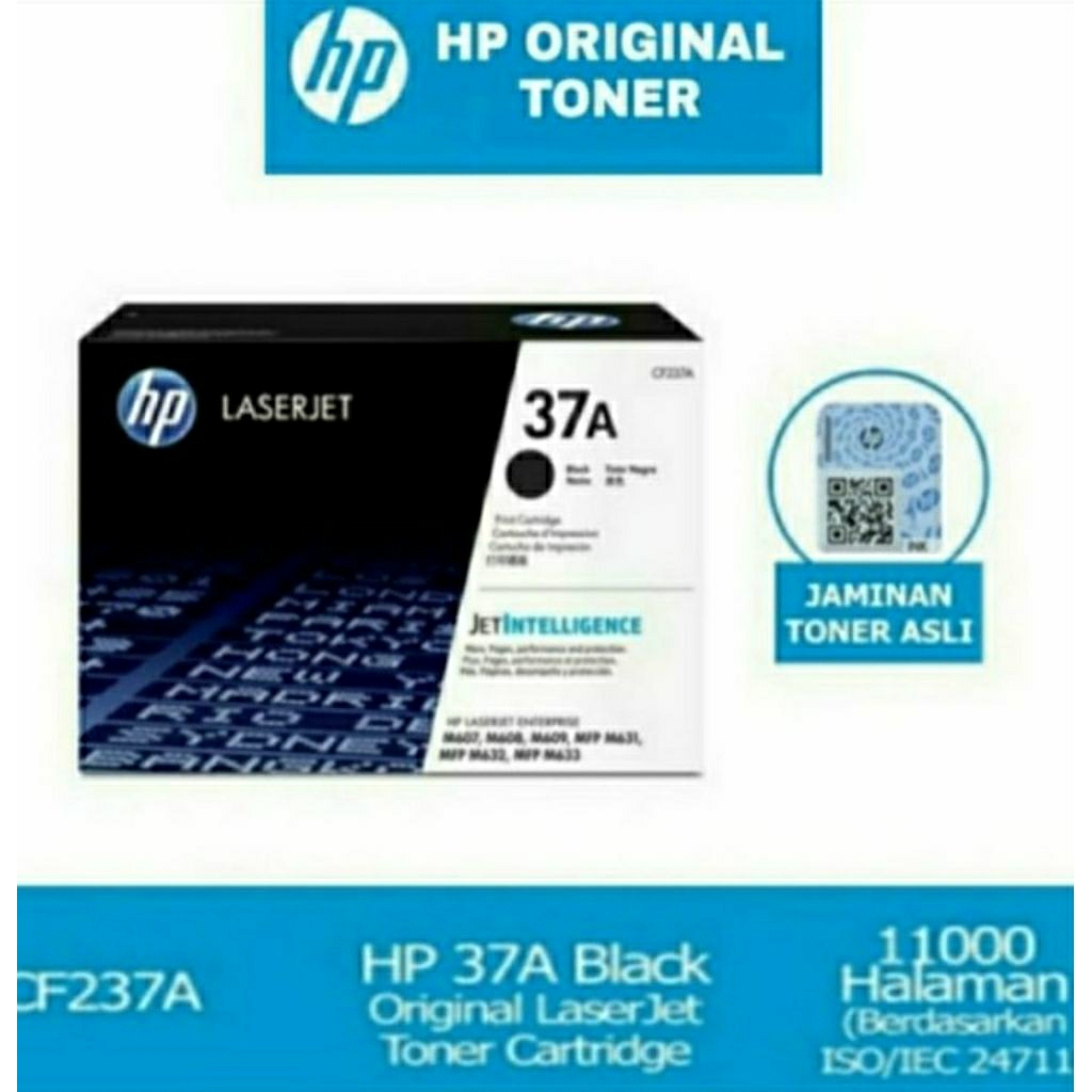Toner Hp Laserjet 37A Black Original (CF237A)