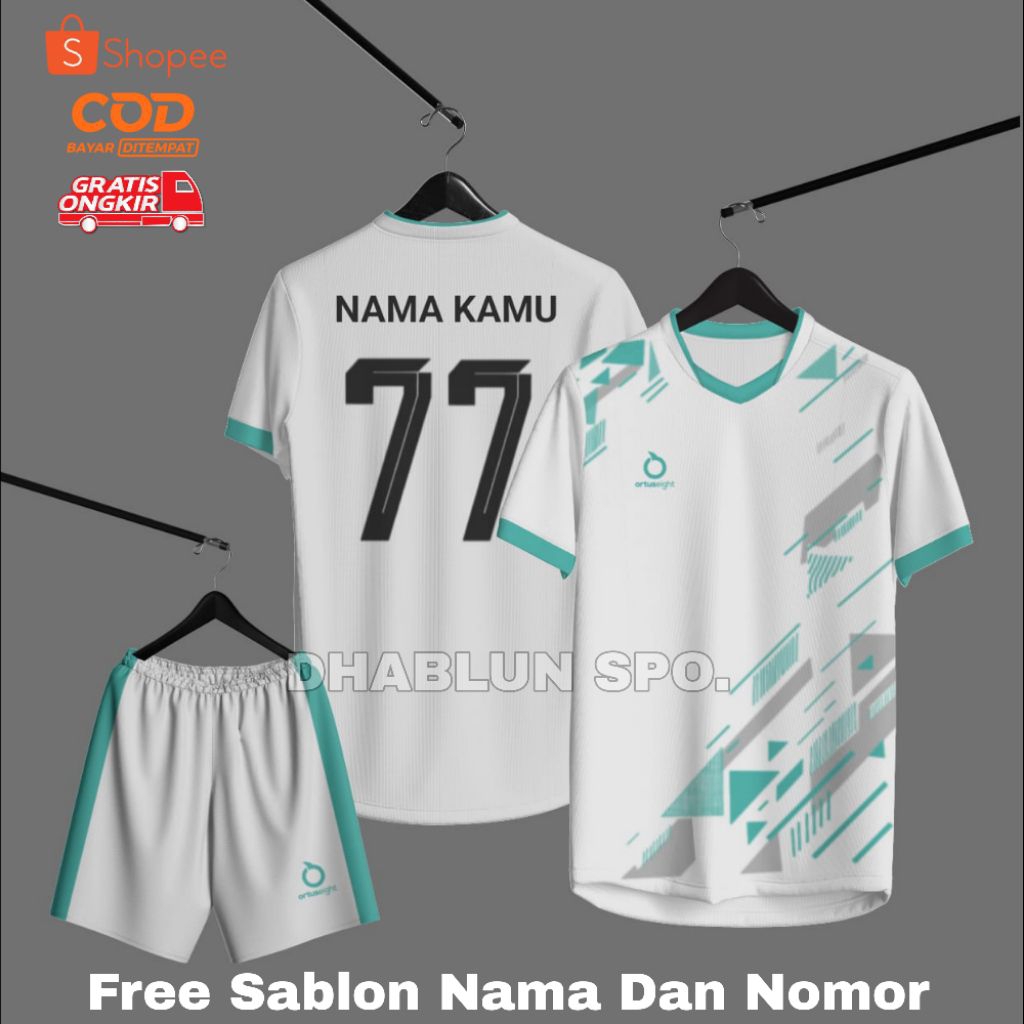 COD Baju Bola Dewasa Pria Wanita Sudah Sablon Nama+Nomor