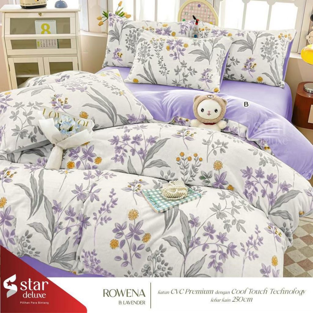 sprei star|sprei katun star deluxe motif ROWENA