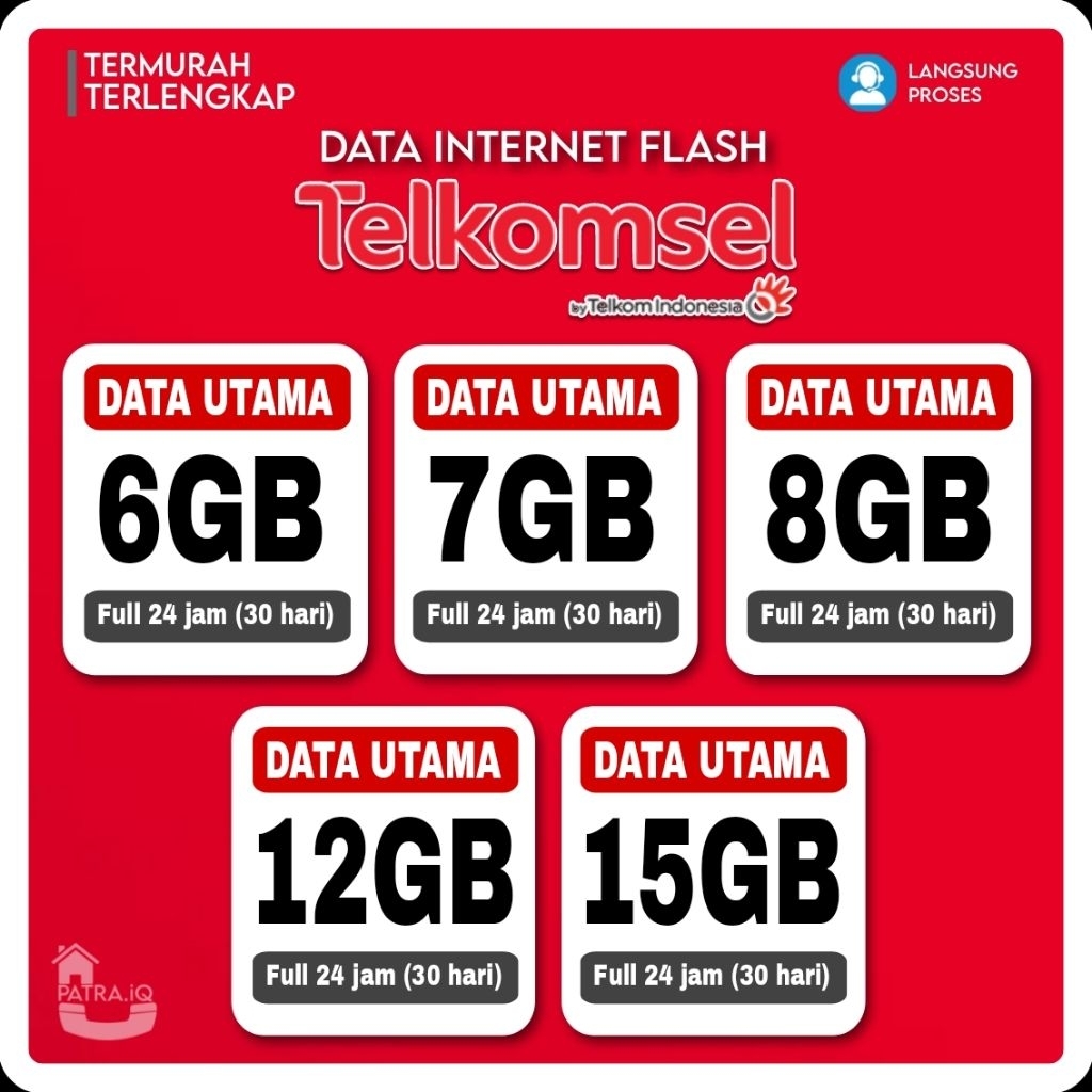 NEW PROMO DATA INTERNET TELKOMSEL KUOTA FLASH 6GB 7GB 8GB 12GB 15GB