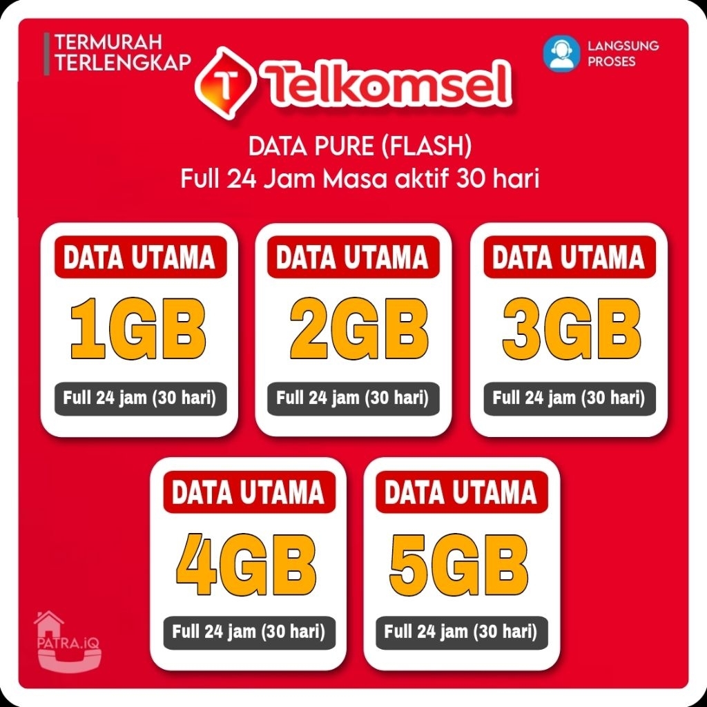 TERMURAH PAKET DATA TELKOMSEL BULANAN KUOTA ISI ULANG DATA PURE FLASH