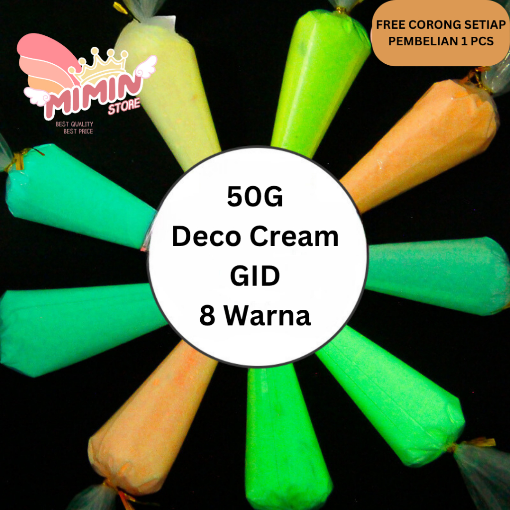 

Deco Cream GARANSI 50G Glow in the Dark / GID | Liquid Cream | Fake Whip Cream