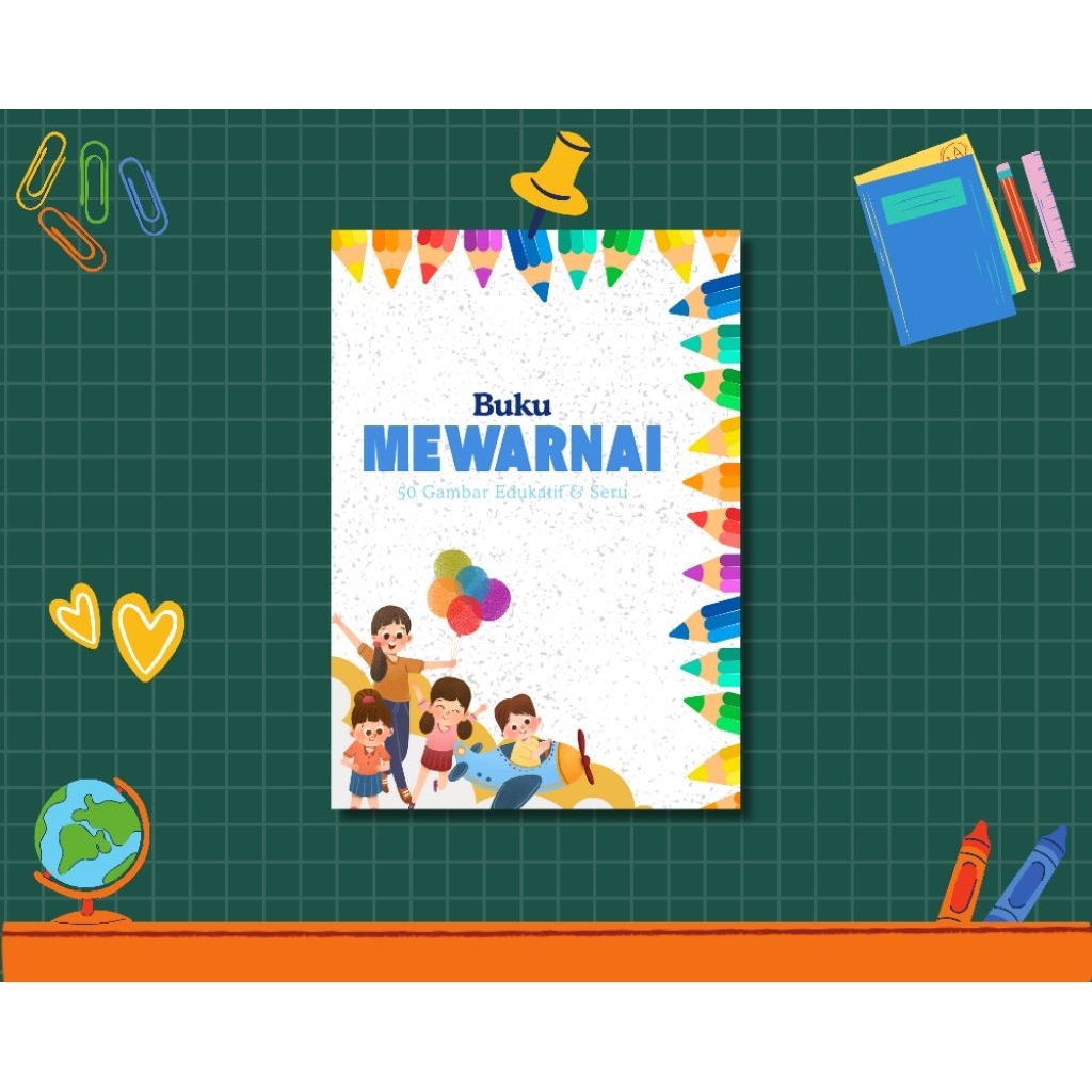 Buku Mewarnai Anak 50 Halaman Hanya PDF