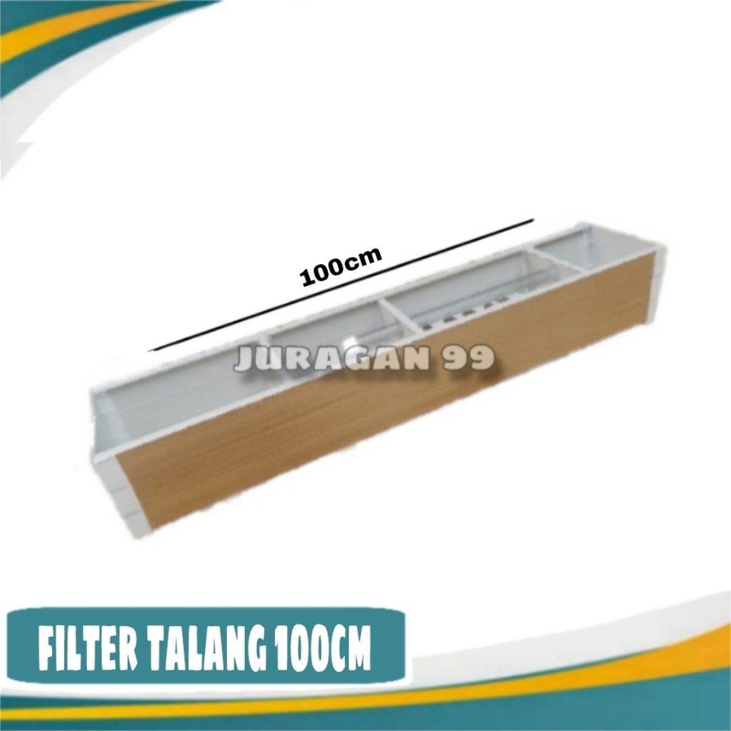 filter talang motif ukuran 100cm/top filter talang 60cm/filter talang akuarium pvc