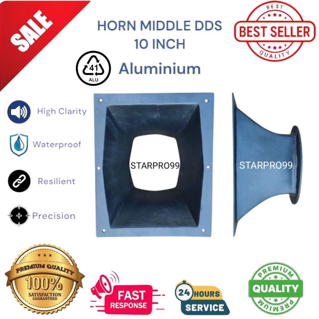 Horn middle DDS 10 inch diral aluminium