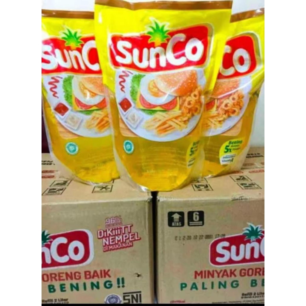 

SUNCO 2 LITER MINYAK GORENG SATU DUS ISI 6 PCS