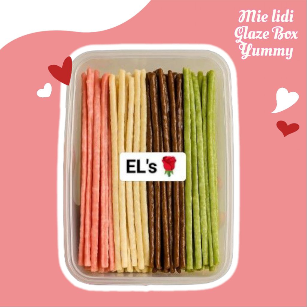 

Mie Lidi Glaze Yummy Box 500ml – Camilan Manis Renyah Kekinian