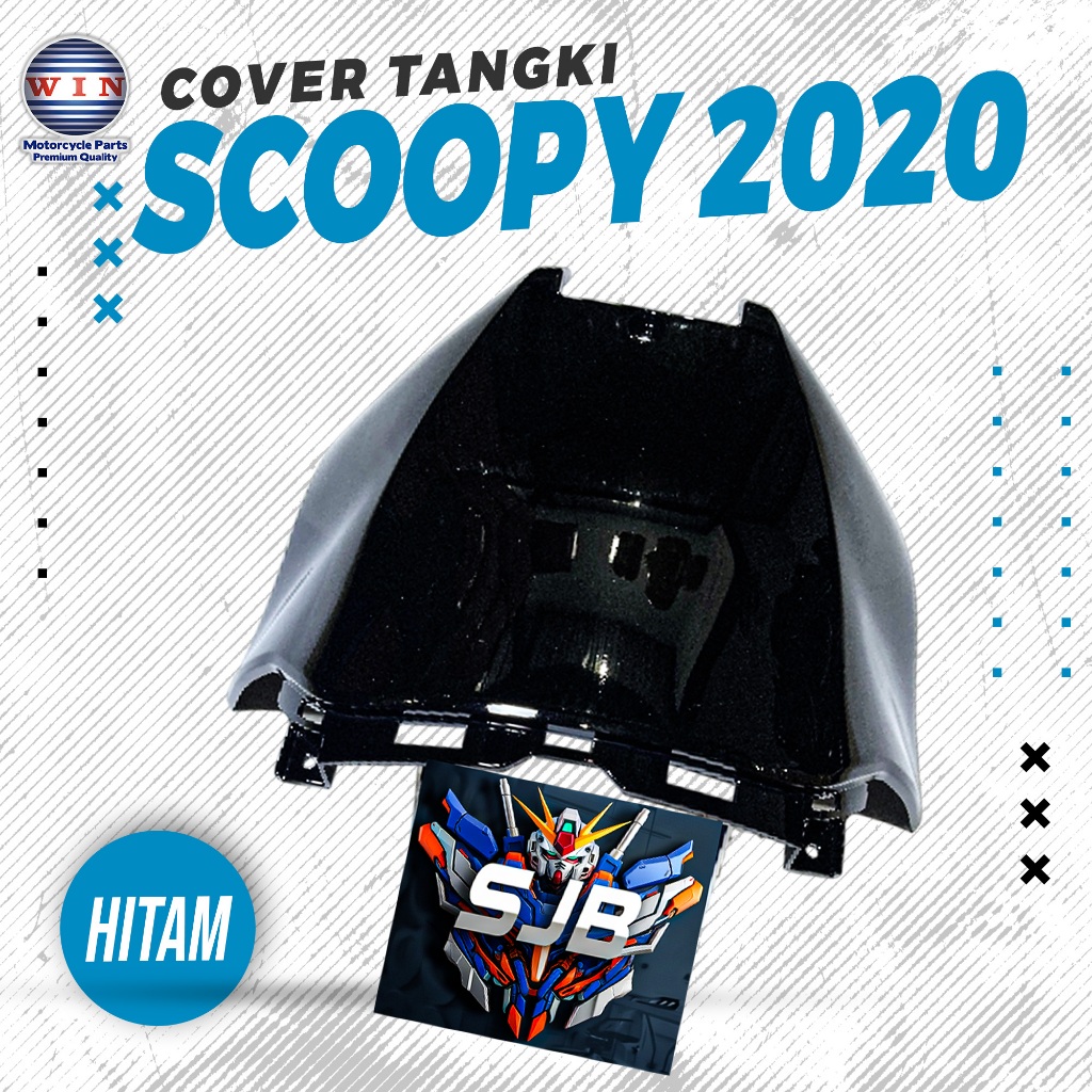 WIN COVER TANGKI KAP TANGKI SCOOPY 2020 (HITAM)