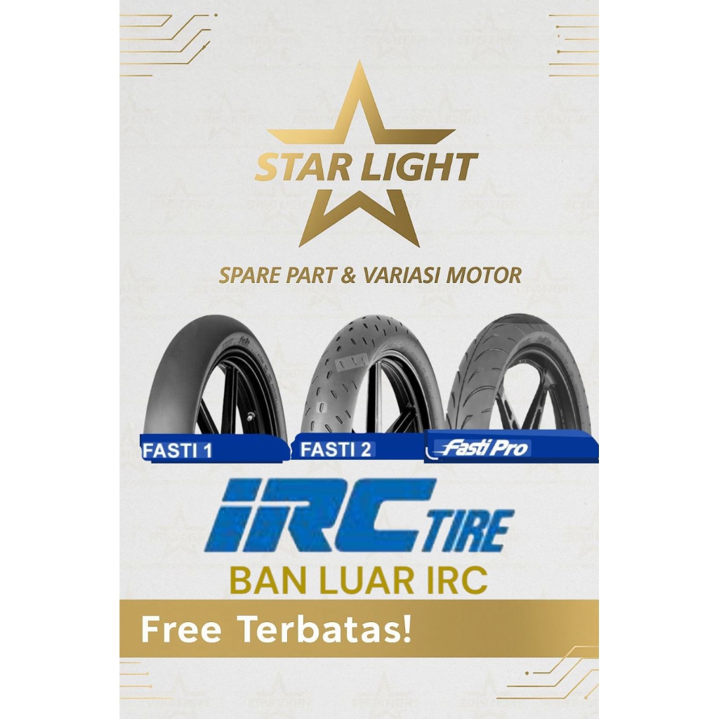 irc fasti 2/fasti 1/fasti pro 90/80/17 tl ban motor bebek racing compound Yamaha Honda Suzuki Satria