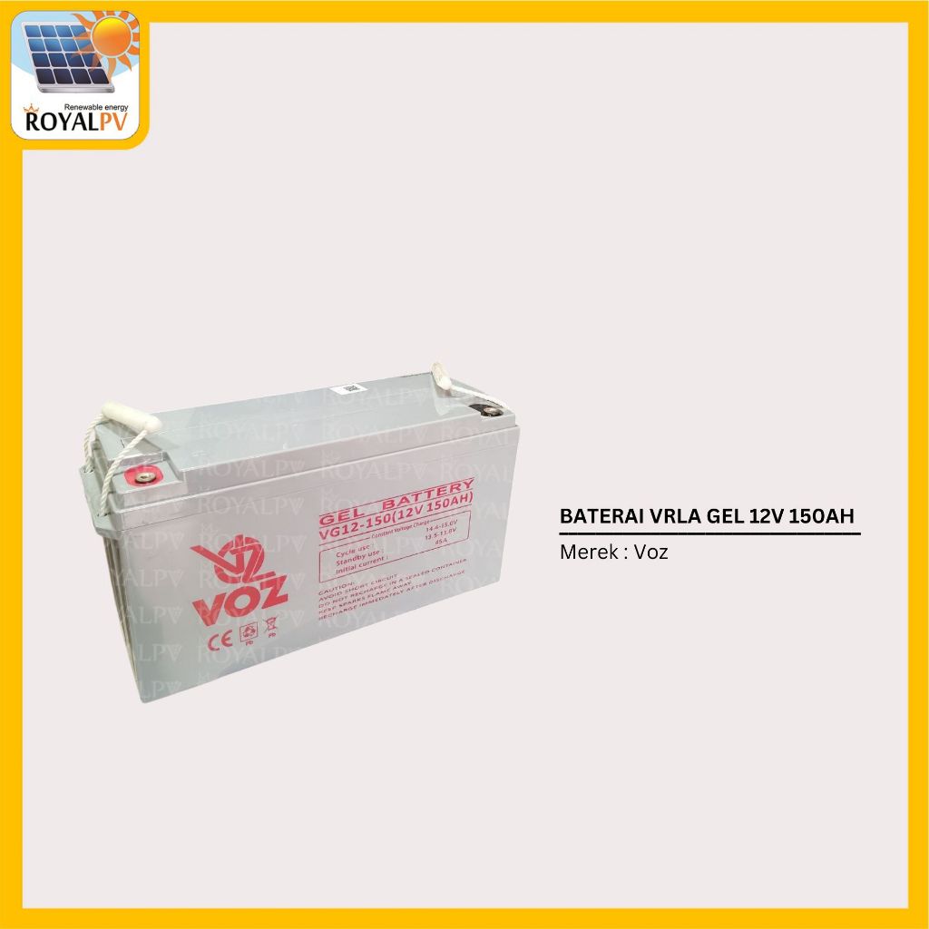 Baterai ups voz 12v 150ah gel, battery ups 12v 150ah, aki ups 12v 150ah