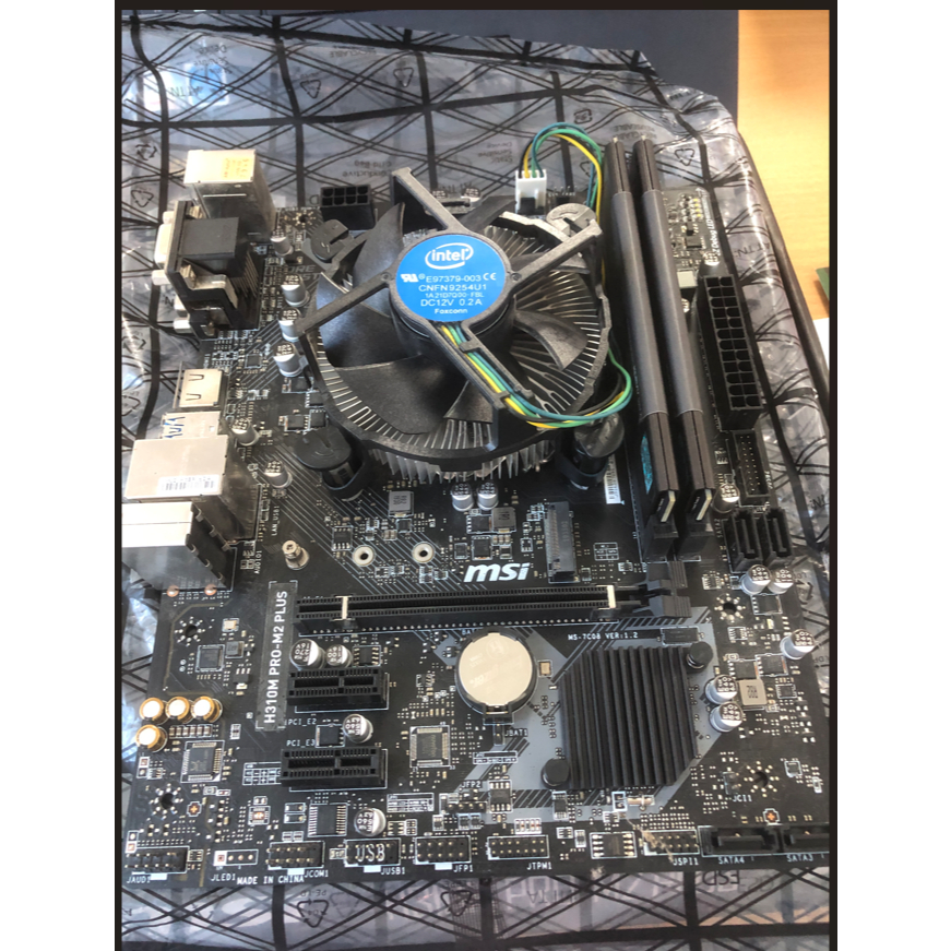 Paket core i3 9100f + MSI H310M PRO-M2 PLUS + KLEVV DDR4 3200 CL 16-18-18 2X8GB 16GB