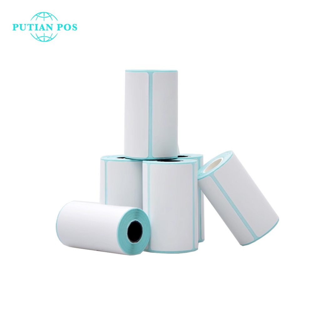 

PUTIANPOS Thermal Paper Roll for POS - Intermittent Label Paper，58x40 Kertas label celah