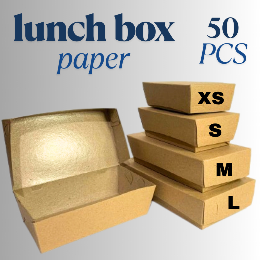 

Kardus Kotak Coklat Lunch Box Paper Sudah Berlaminasi Tebal Isi 50 pcs