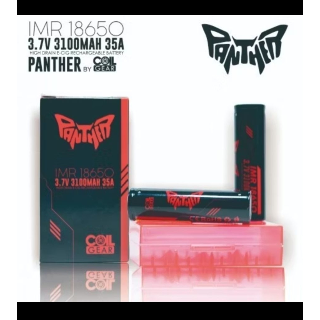Batrei tipe 18650 Original Authentic Panther 3,7v 3100mah 35A.
