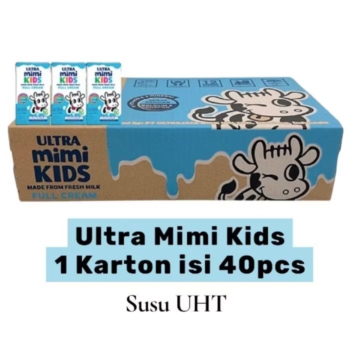 

Ultra Mimi Kids 125mL Full Cream 1 Karton Isi 40pcs - Susu UHT