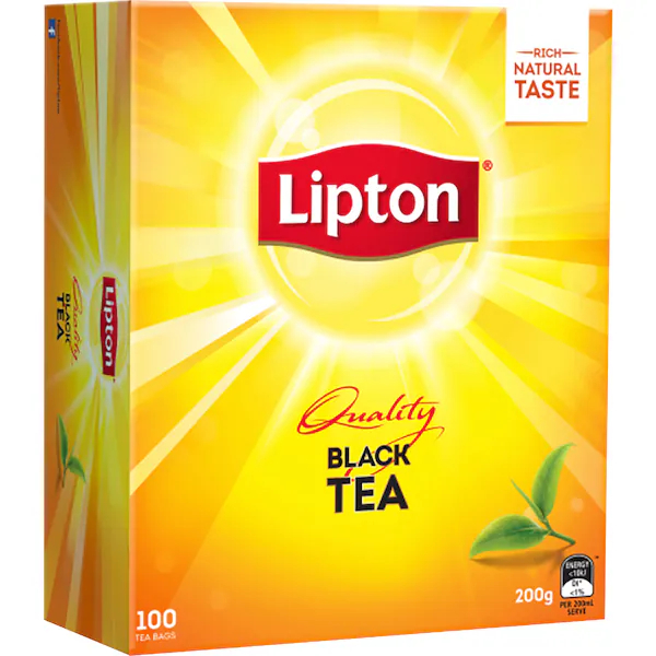 

Teh Lipton Quality Black Tea 100 Tea Bags 200 gram