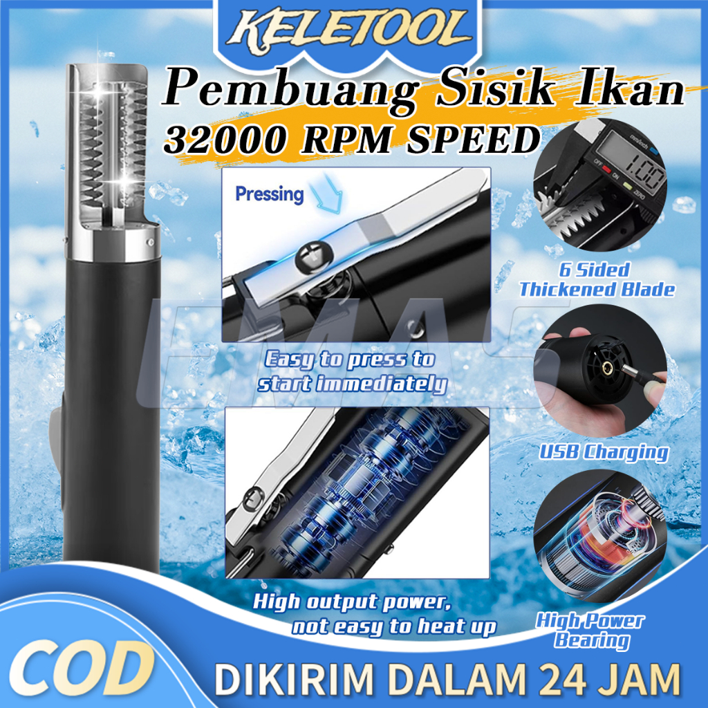 Mesin Pisau Sisik Ikan  Alat Pembersih Sisik Ikan Elektrik  Fish Scale Remover Mesin Pembersih Sisik
