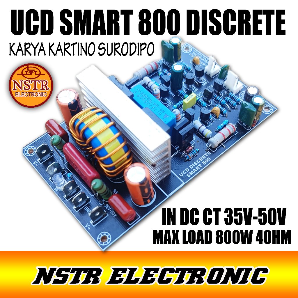 CLASS D UCD SMART 800W  DISCRETE CLARITY FULL SUPER RENYAH