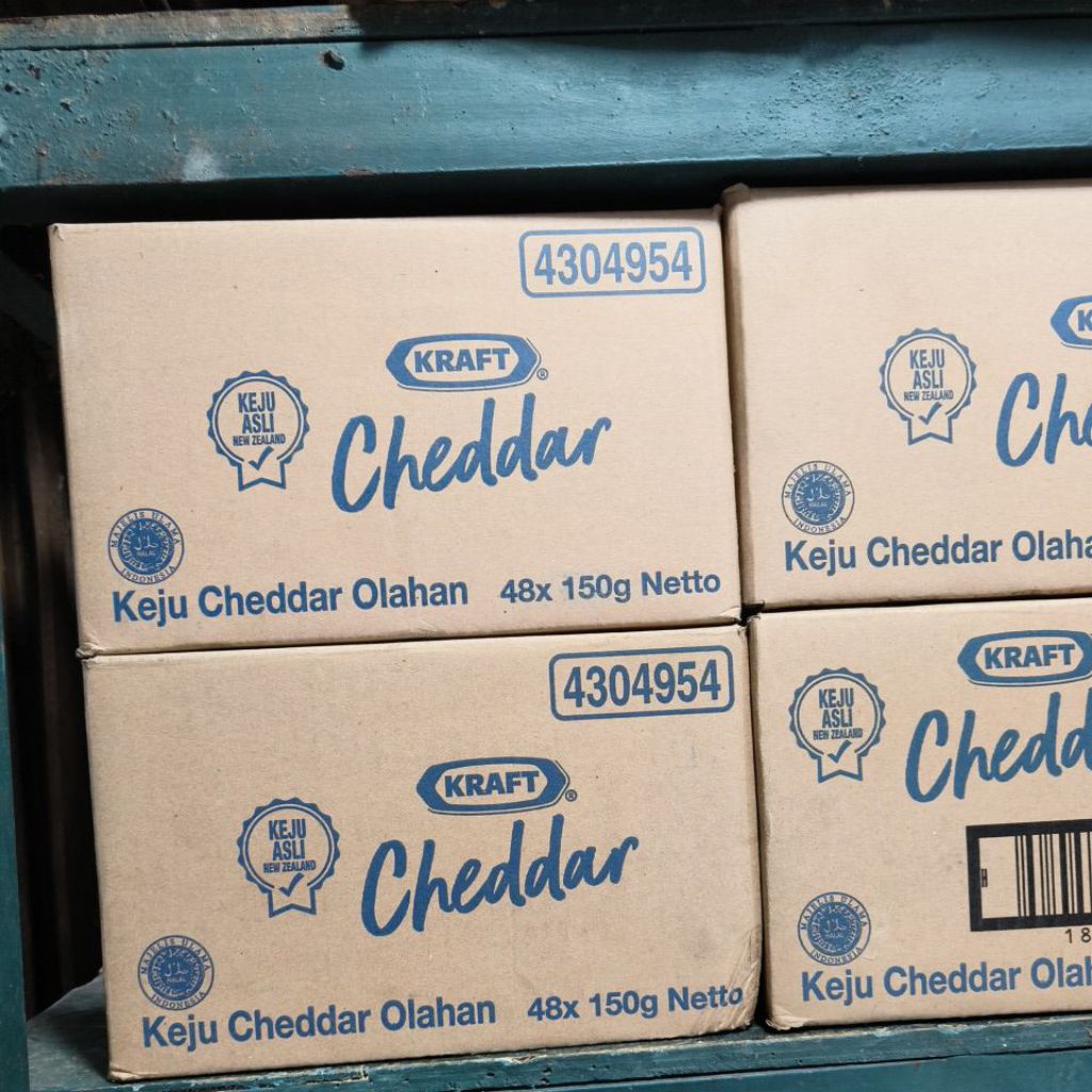 

keju Kraft cheddar (48pcsx150grm)