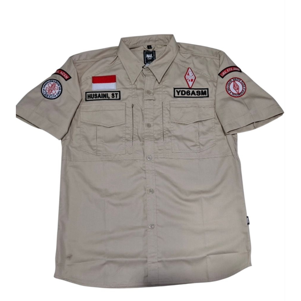 KEMEJA ORARI TACTICAL. KEMEJA ORARI BORDIR TIMBUL KEMEJA ORARI terbaru