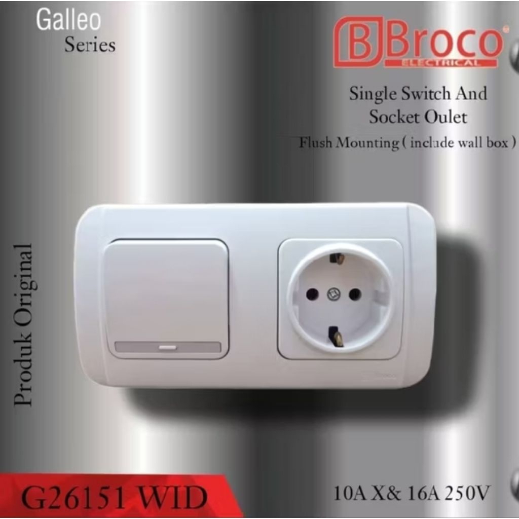 STOPKONTAK DAN SAKLAR + IBDUS 26151 / SAKLAR SERI + STOP KONTAK 26251 / SAKLAR DOUBLE SERI 26262 / S