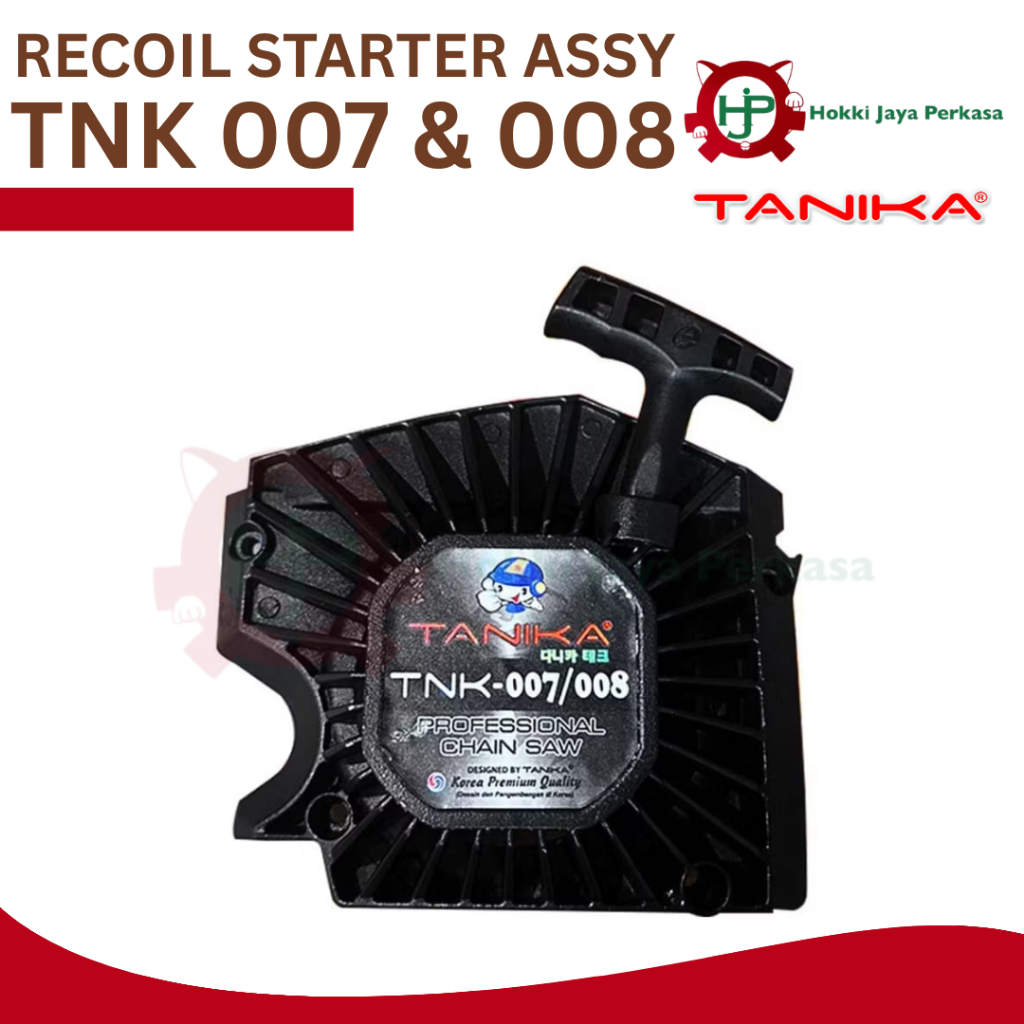 Tanika Recoil Starter Assy Chainsaw TNK 007 & 008 / Sparepart Engkol Gergaji Mesin Chainsaw Tanika T