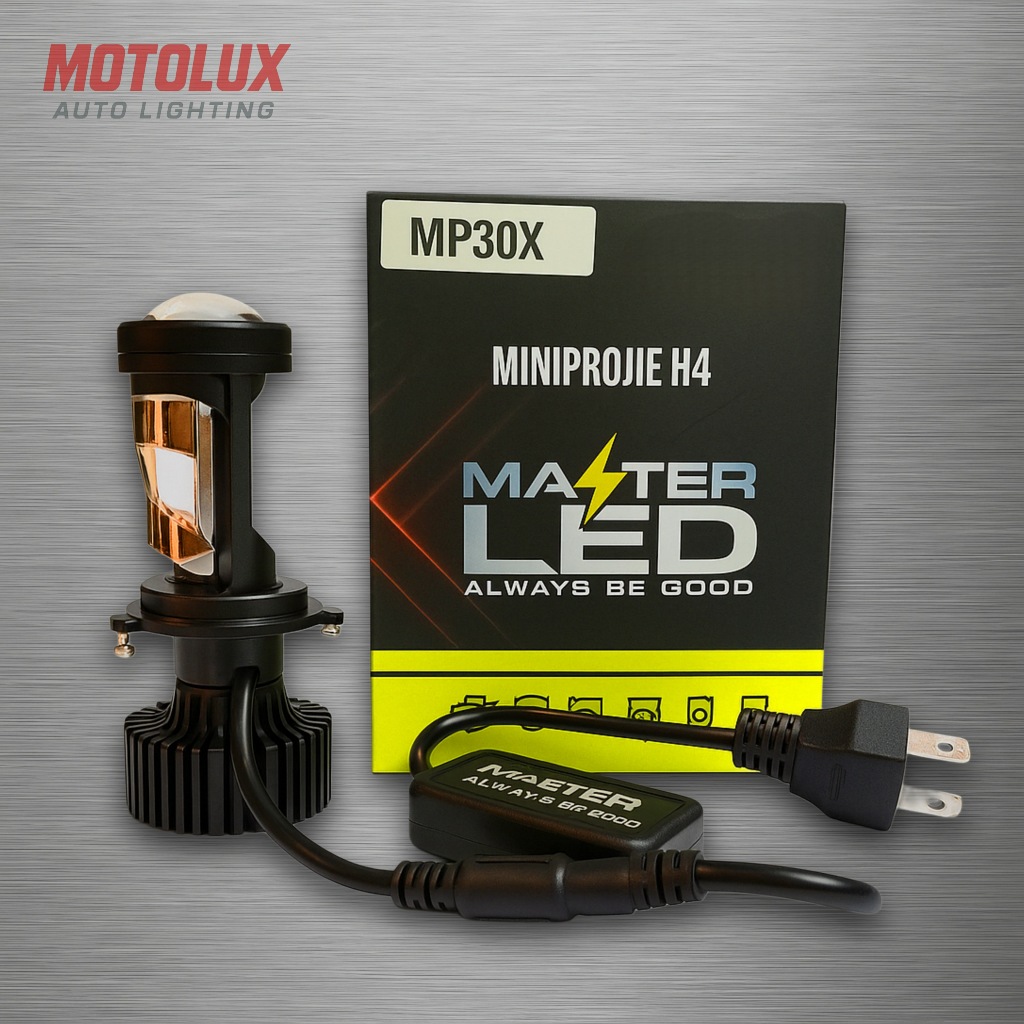 LAMPU LED MOBIL MOTOR H4 MINI PROJECTOR PROJIE MP30X MASTER LED