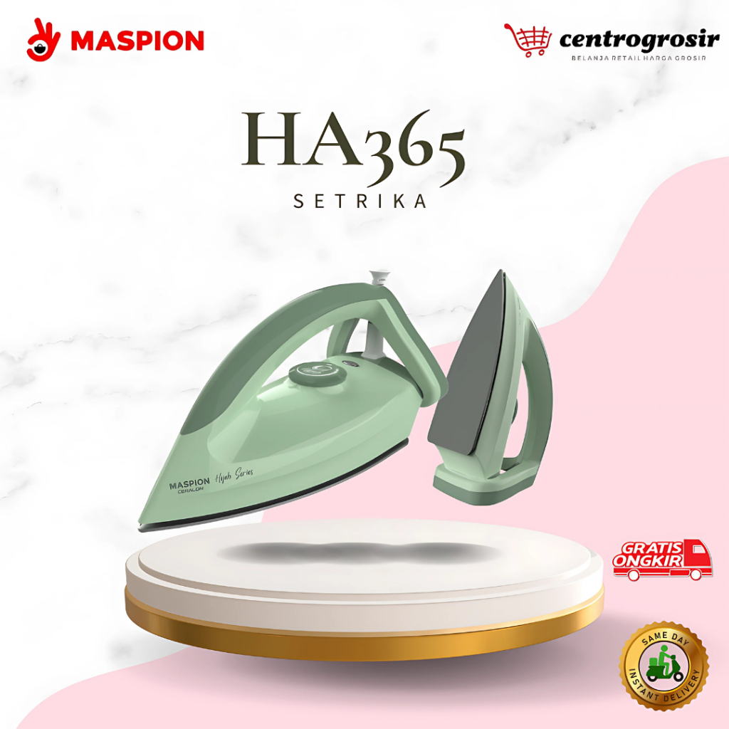 Maspion HA365 Setrika Ceralon Hijab Series 350Watt HA-365