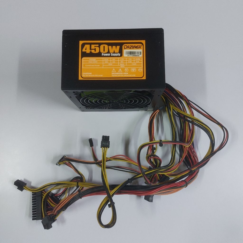 Power Supply DAZUMBA 450w / PSU DAZUMBA 450w ( 6 Pin Power Vga )