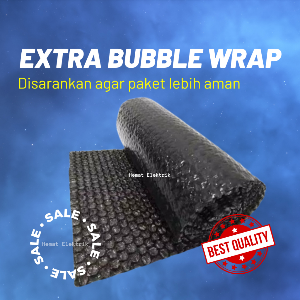 

Extra Packing Bubble Wrap Luar dan Dalam Kemasan