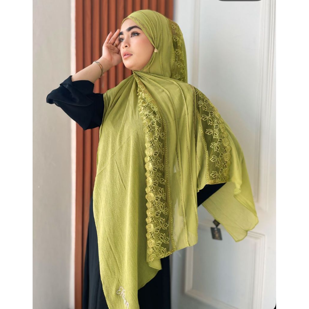 FATHIJAB.PASMINA DUBAI IMPORT CERUTY RENDA LIPIT PERMATA