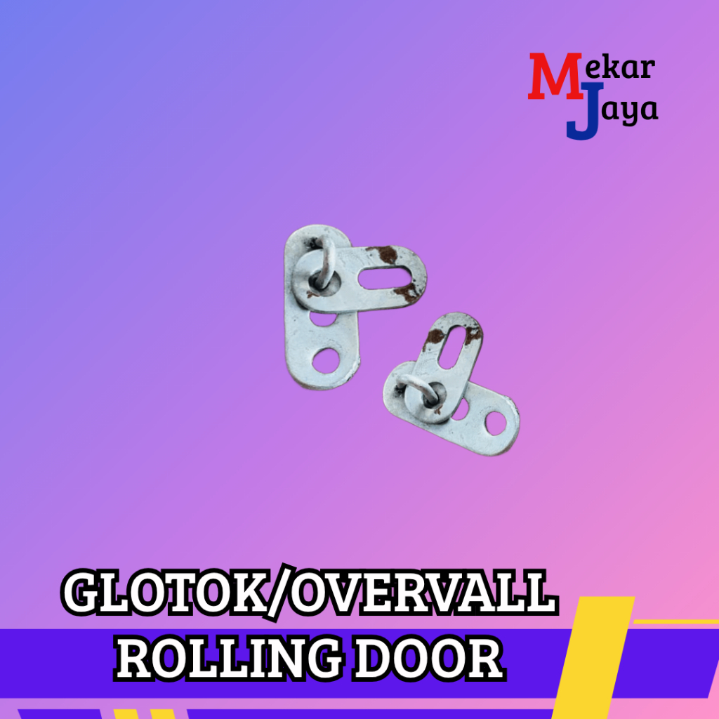 GLOTOK/OVERVAL ROLLING DOOR/ KUNCI TANAM OVERVAL ROLLING DOOR