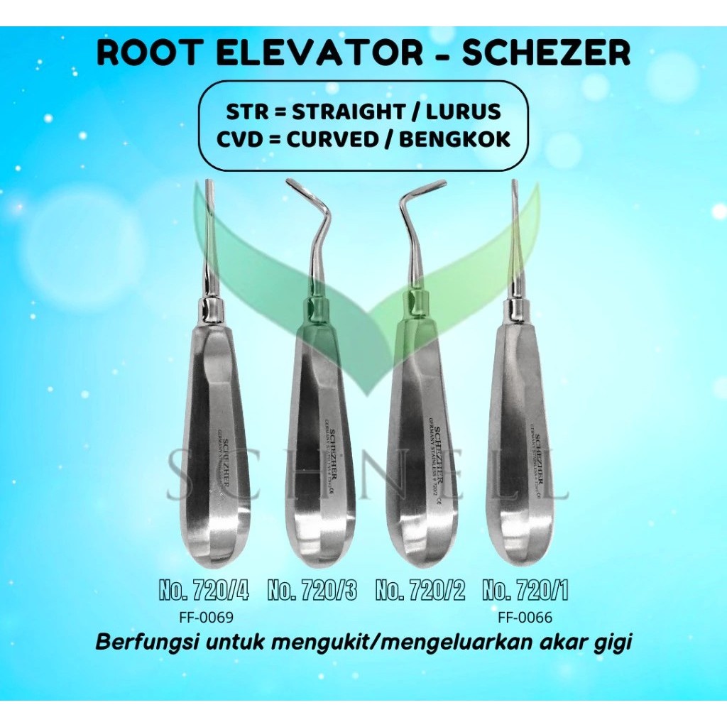 Root Elevator Bein Schezer Dental Instrument