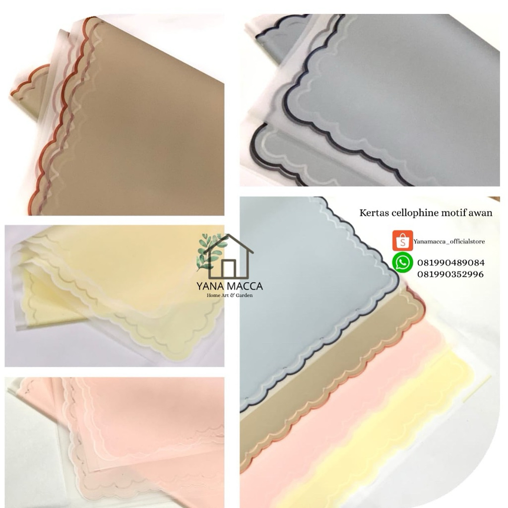 

Flower Wrapping Paper Varian list Cloud Awan Frame transparan
