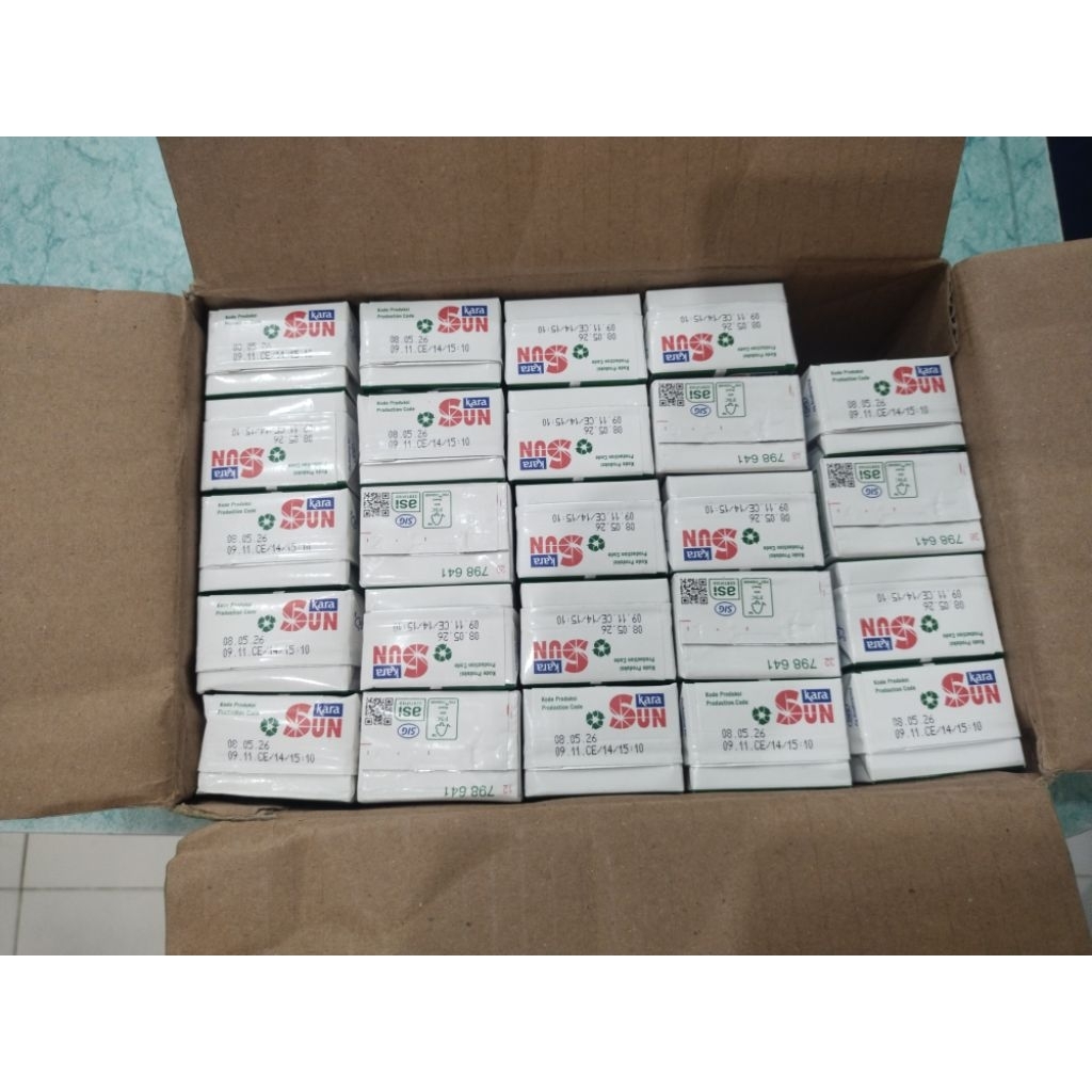 

Sun Kara Santan Cair 110ml 1Dus isi 24Pcs