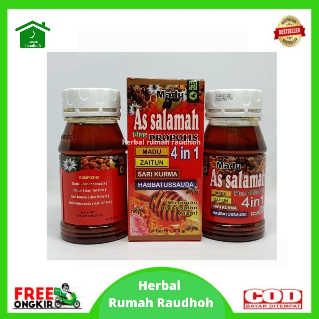 

MADU AS SALAMAH 4 IN 1 ISI 300 GRAM - MADU, ZAITUN, SARI KURMA DAN HABBATUSSAUDA