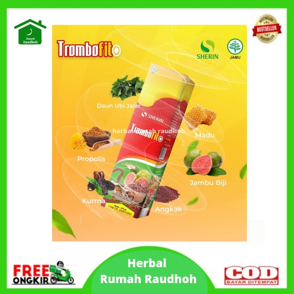 

TROMBOFIT - SARI KURMA MADU ANGKAK PLUS JAMBU BIJI DAN DAUN UBI JALAR 470 GRAM