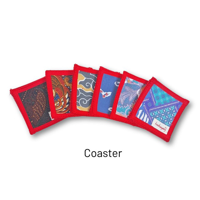 Coaster, Tatakan gelas batik, Tatakan Mug ,Alas gelas batik
