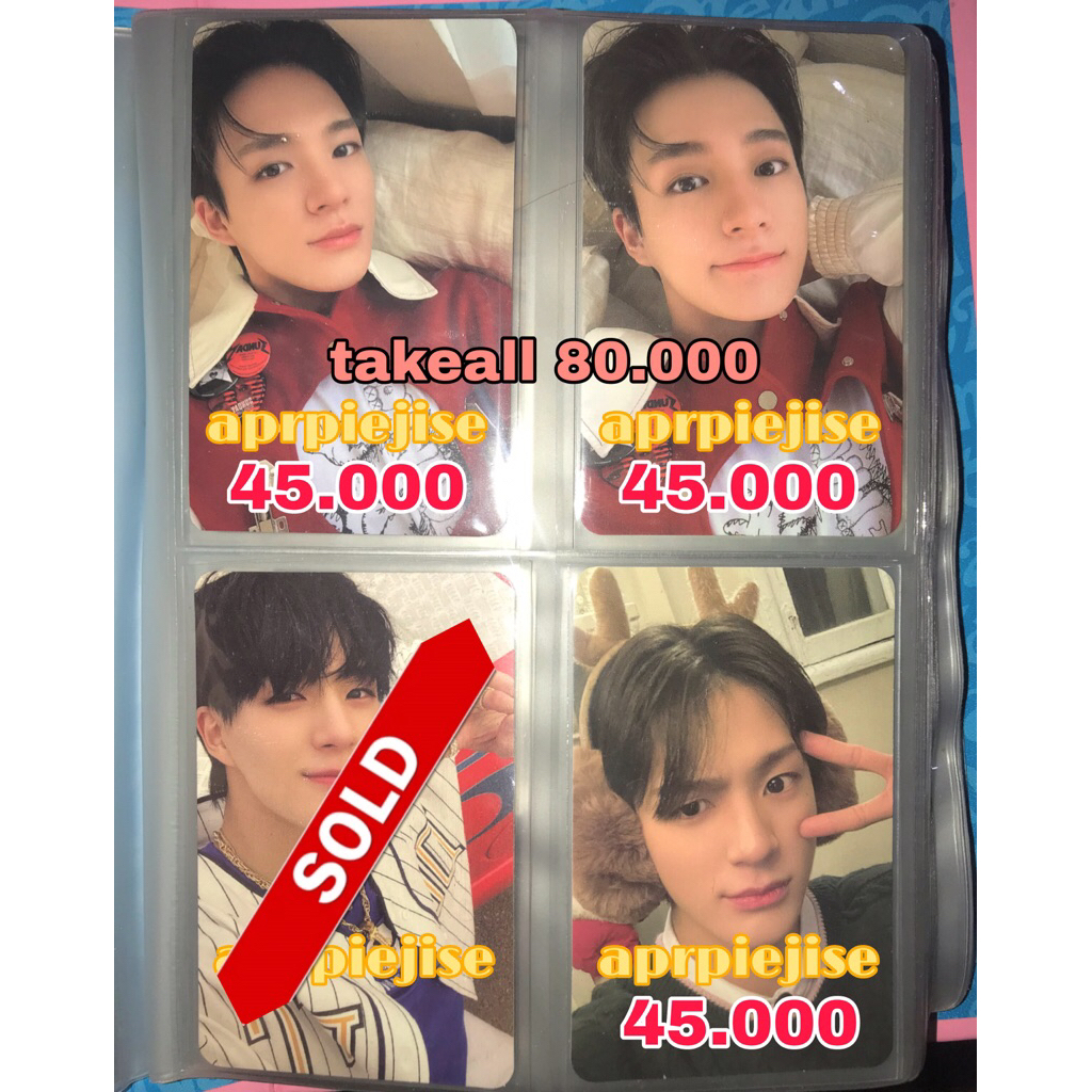 Official Photocard NCT DREAM JENO Tc candy, everline, Beatbox, Pink Christmas