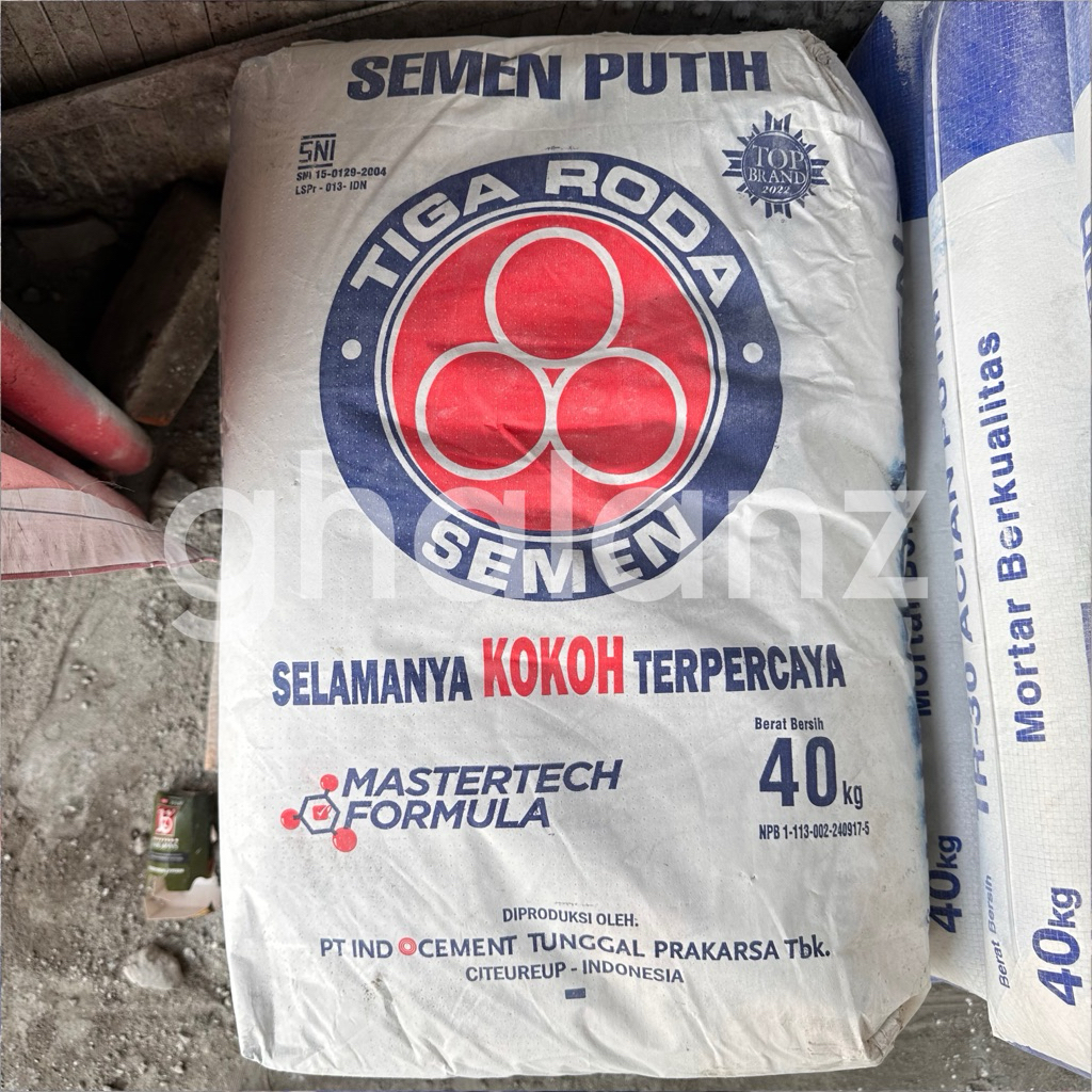 Semen Putih Tiga Roda 1sak 40kg via Instant Grab / Gojek