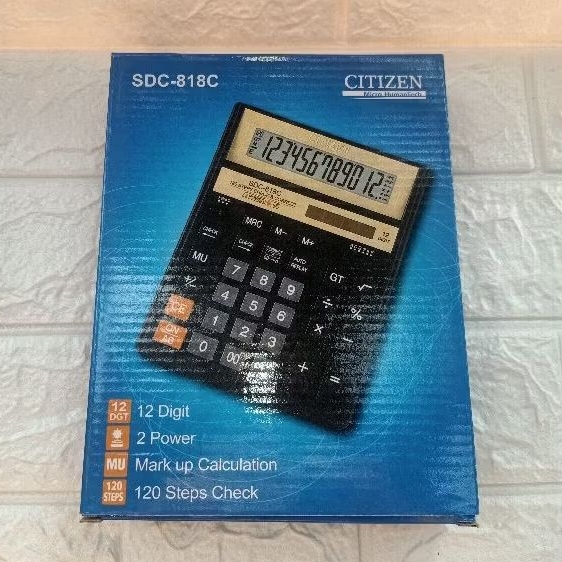 

TERMURAH‼️KALKULATOR CITIZEN CT 818C/ 12 CHECK CORRECT