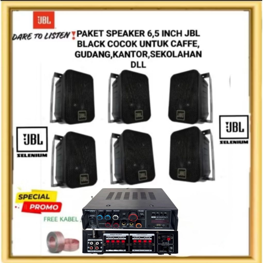 Paket sound 6 speaker JBL 6,5 inch black series